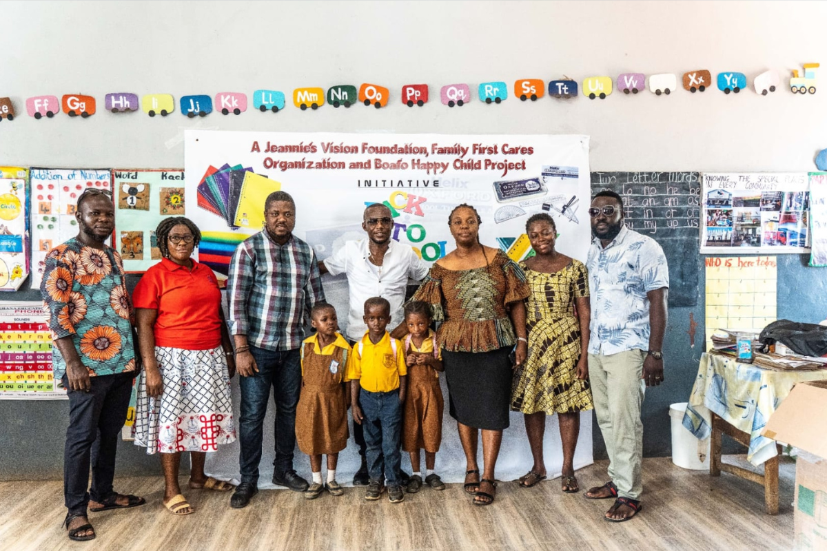 A Jeannie’s Vision Foundation Ghana Back to School Drive